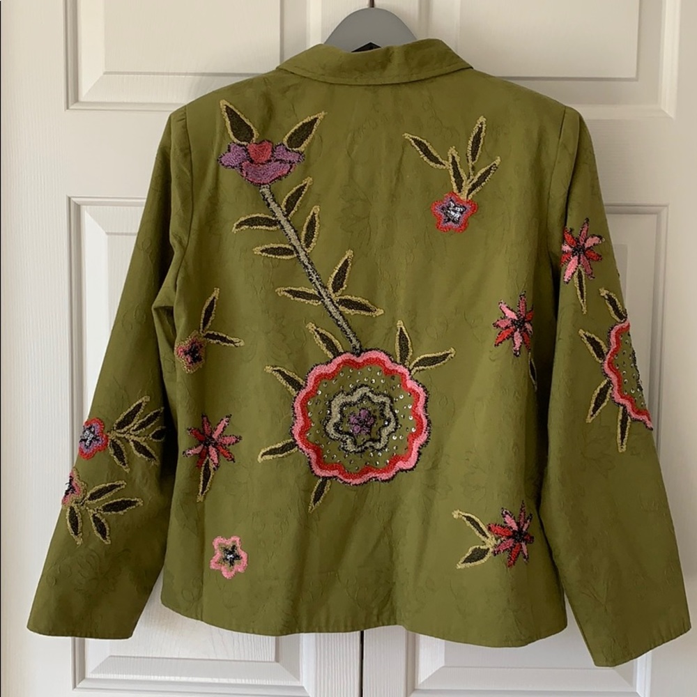 Indigo Moon Embroidered Jacket - image 5